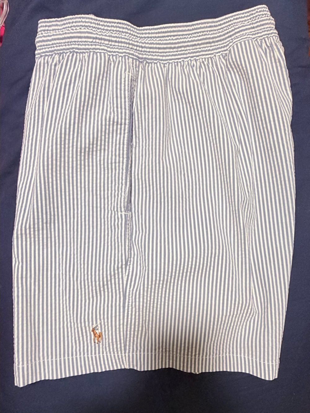 Polo Ralph Lauren Navy Striped Swim Trunks